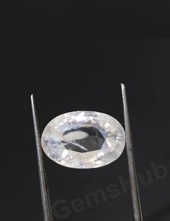 6.25 ct Natural White Zircon